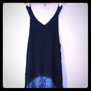 Multi blue hue tank top